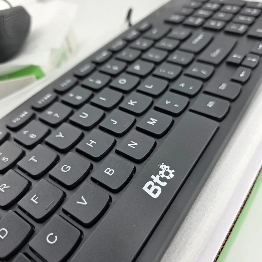 BT Wired Optical Mouse and Keyboard Set USB Full Size‎